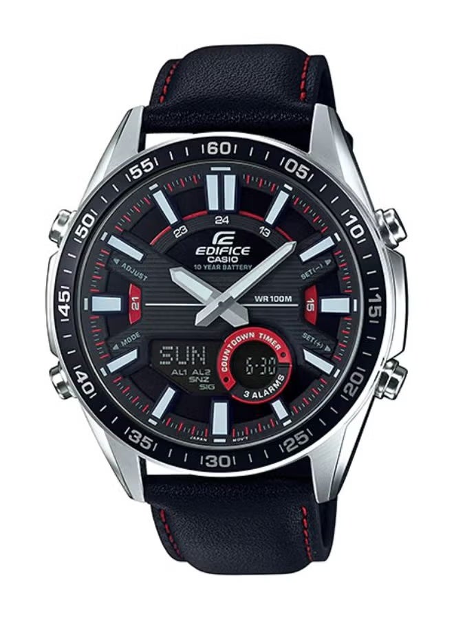 ساعة يد أنالوج/رقمية للرجال EFV-C100L-1AVDF